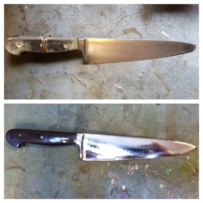 Click to view more Kitchen Knife Restoration Tool Restoration Portfolio