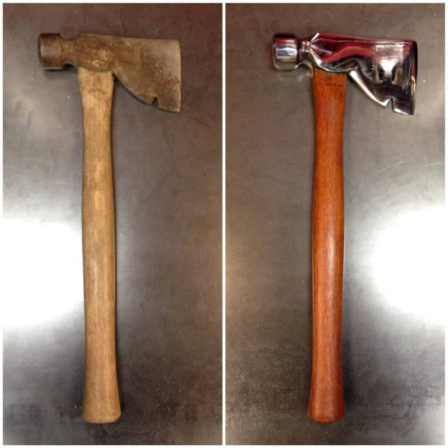 View more about Restored Roofing Hammer by Vulcan Knife